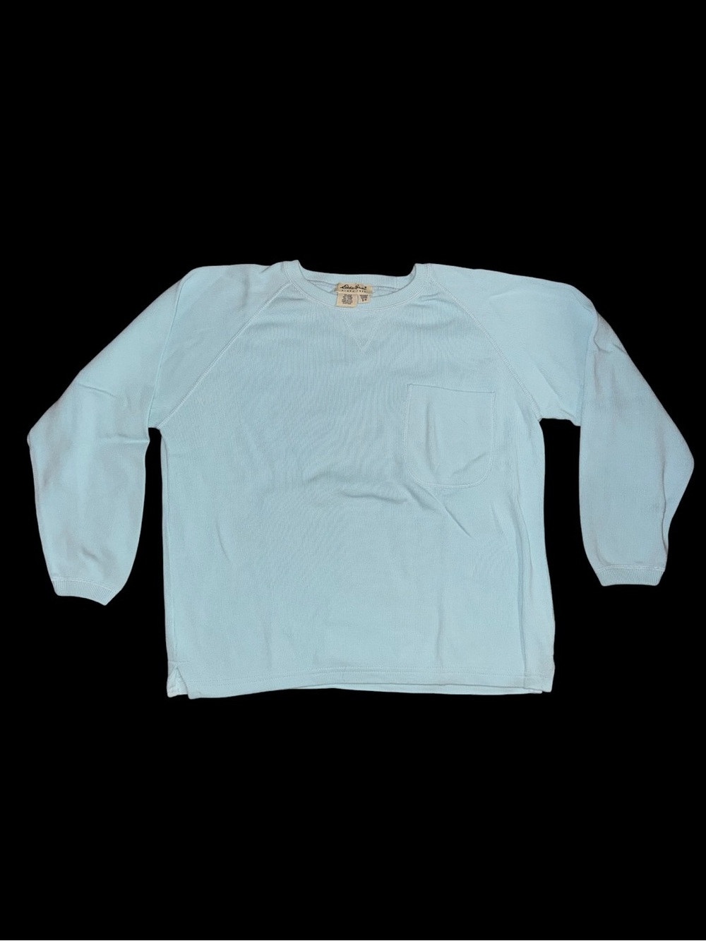 NWT Eddie Bauer boxie knit crewneck 100% cotton - Mint